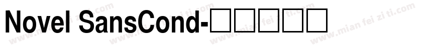 Novel SansCond字体转换
